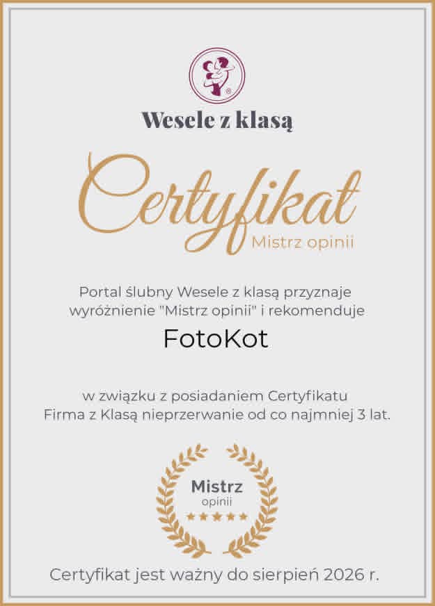 Certyfikat Mistrz z Klasą — Wesele z Klasą